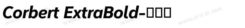 Corbert ExtraBold字体转换